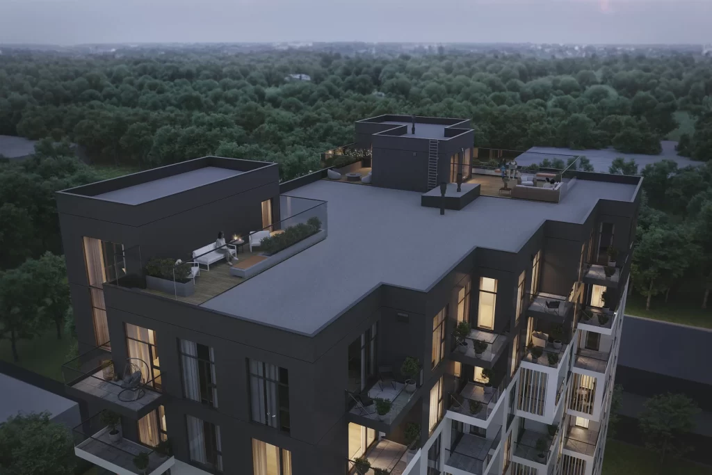 Arena Garden Towers - 1. kārta, "A1" ēka (Arēnas iela 1) - Daugiabutis - vizualizacija