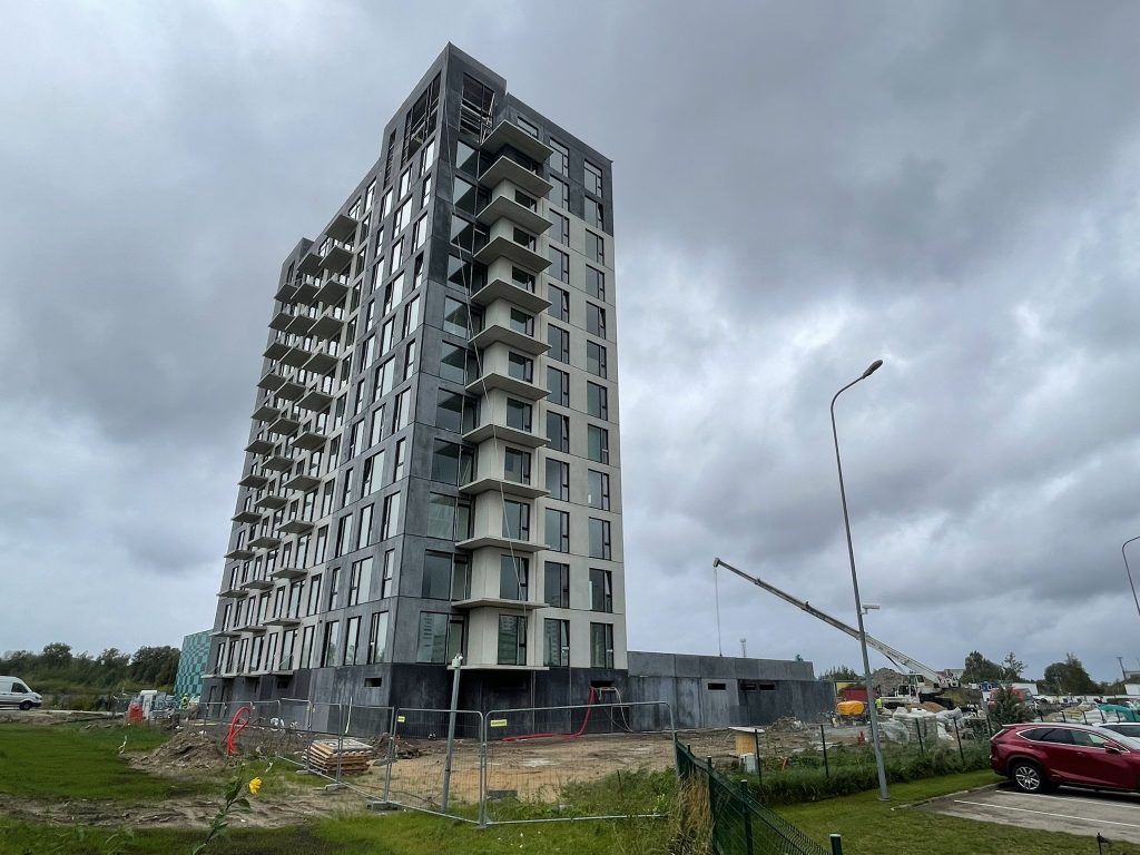 Arena Garden Towers - 1. kārta, "A1" ēka (Arēnas iela 1) - Daugiabutis - statybų nuotraukos