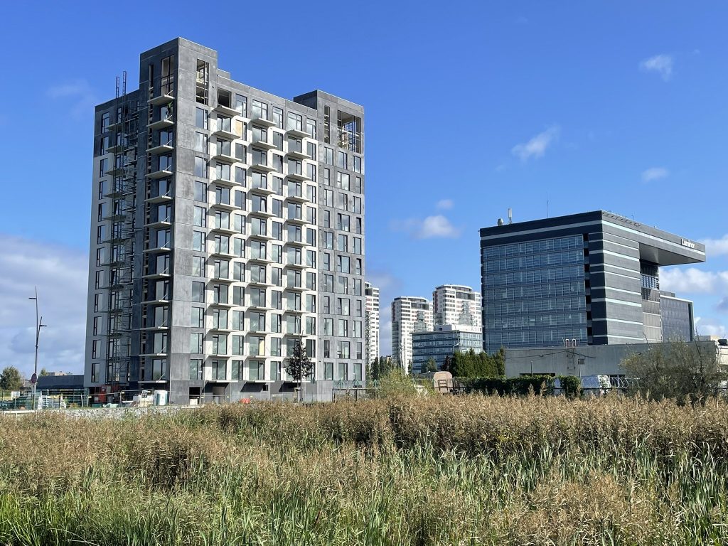 Arena Garden Towers - 1. kārta, "A1" ēka (Arēnas iela 1) - Daugiabutis - statybų nuotraukos
