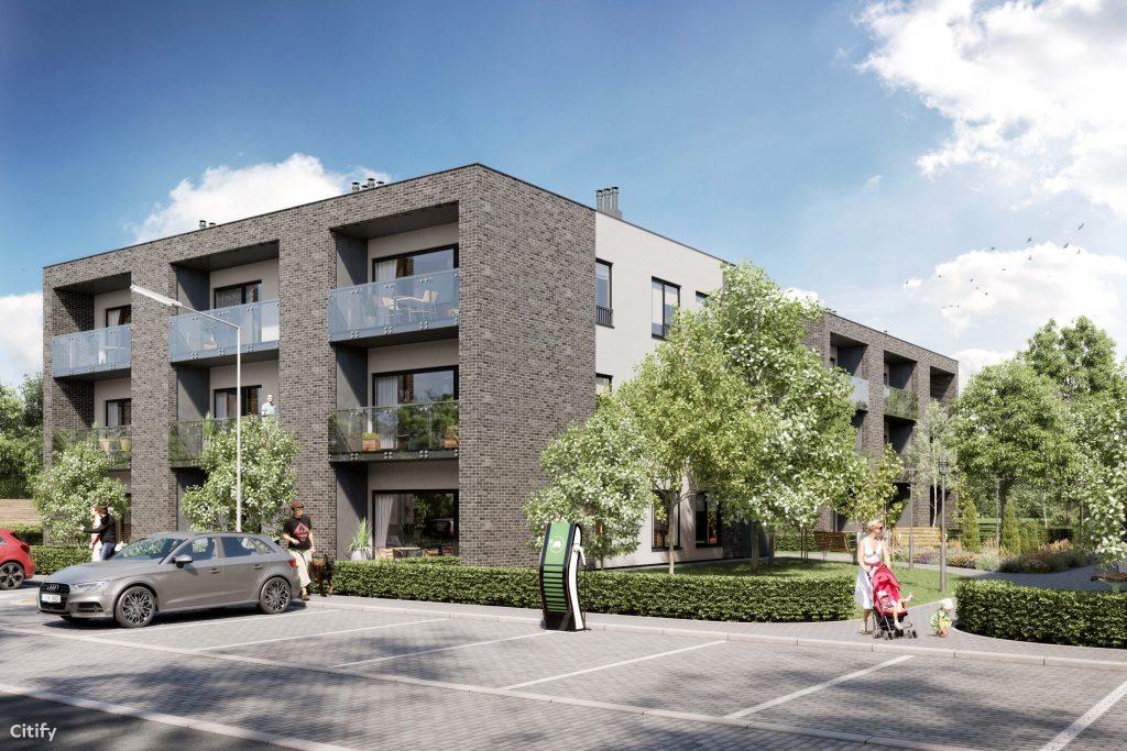 Ąžuolų alėja Paupiuose | 1 etapas (Klemiškės g. 18) - Multi apartment - visualization