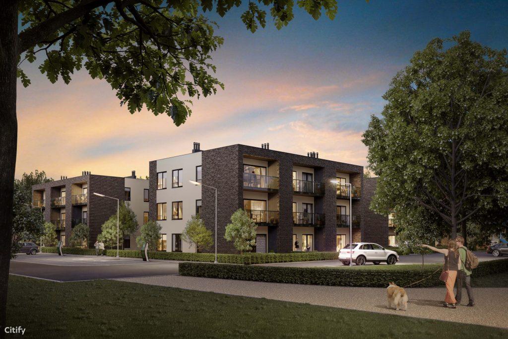 Ąžuolų alėja Paupiuose | 1 etapas (Klemiškės g. 18) - Multi apartment - visualization