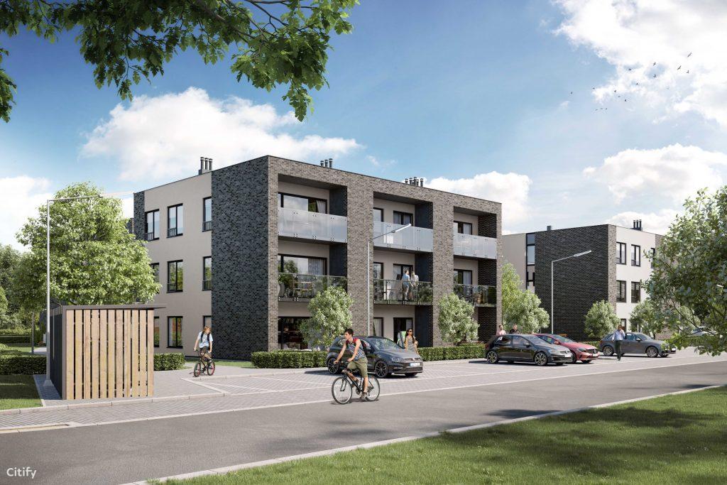 Ąžuolų alėja Paupiuose | 1 etapas (Klemiškės g. 18) - Multi apartment - visualization