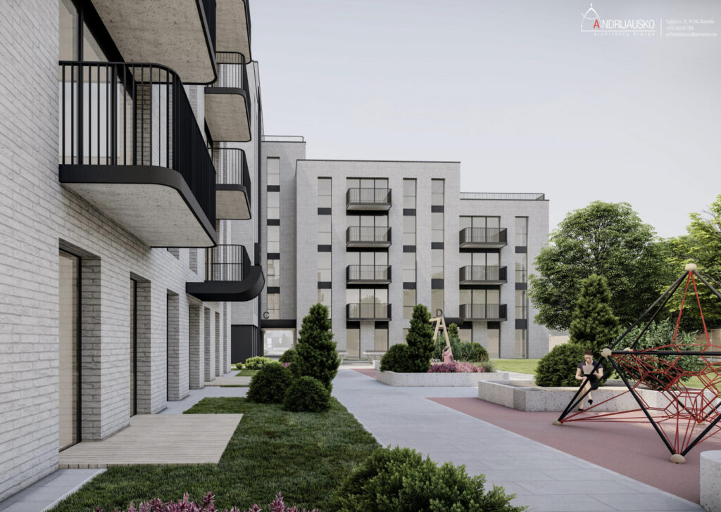 Trinyčių rezidencija | 1 etapas (Bangų g. 22) (Bangų g. 22) - Multi apartment - visualization