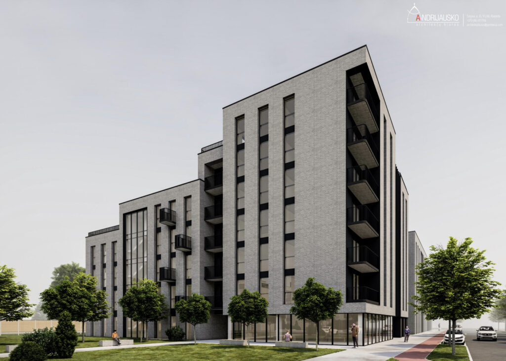 Trinyčių rezidencija | 1 etapas (Bangų g. 22) (Bangų g. 22) - Multi apartment - visualization