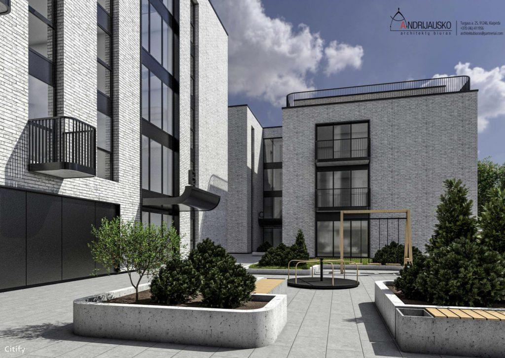 Trinyčių rezidencija | 1 etapas (Bangų g. 24) (Bangų g. 24) - Multi apartment - visualization