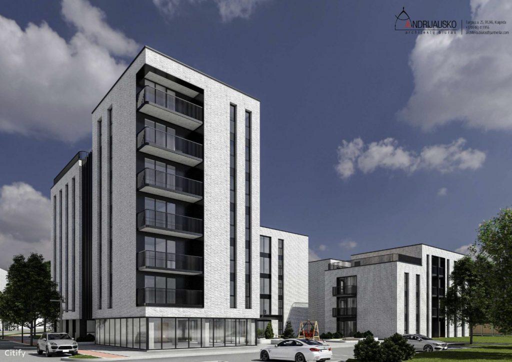 Trinyčių rezidencija | 1 etapas (Bangų g. 24) (Bangų g. 24) - Multi apartment - visualization