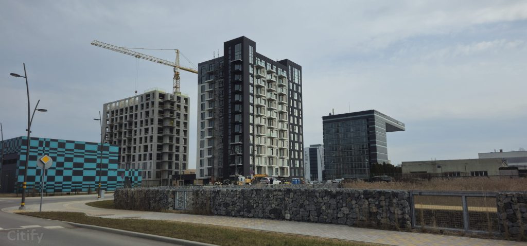 Arena Garden Towers - 1. kārta, "A1" ēka (Arēnas iela 1) - Daugiabutis - statybų nuotraukos