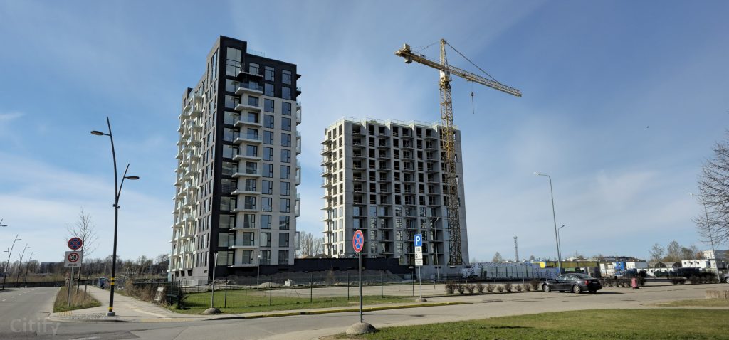 Arena Garden Towers - 1. kārta, "A1" ēka (Arēnas iela 1) - Daugiabutis - statybų nuotraukos