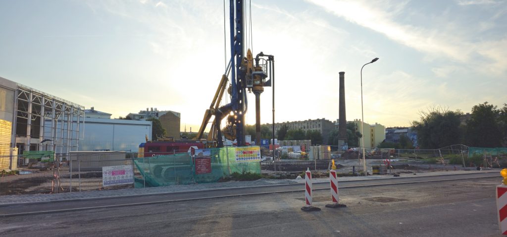 Lāčplēša Plaza - 1. kārta - Lāčplēša iela 76 (Lāčplēša iela 76) - Verslo centras - statybų nuotraukos