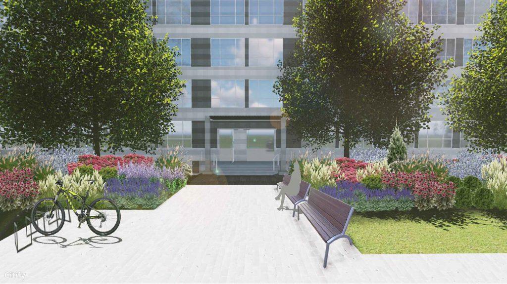 Rīgas Stradiņa Universitātes Stomatoloģijas institūta labiekārtojums (Dzirciema iela 20) - Square - visualization