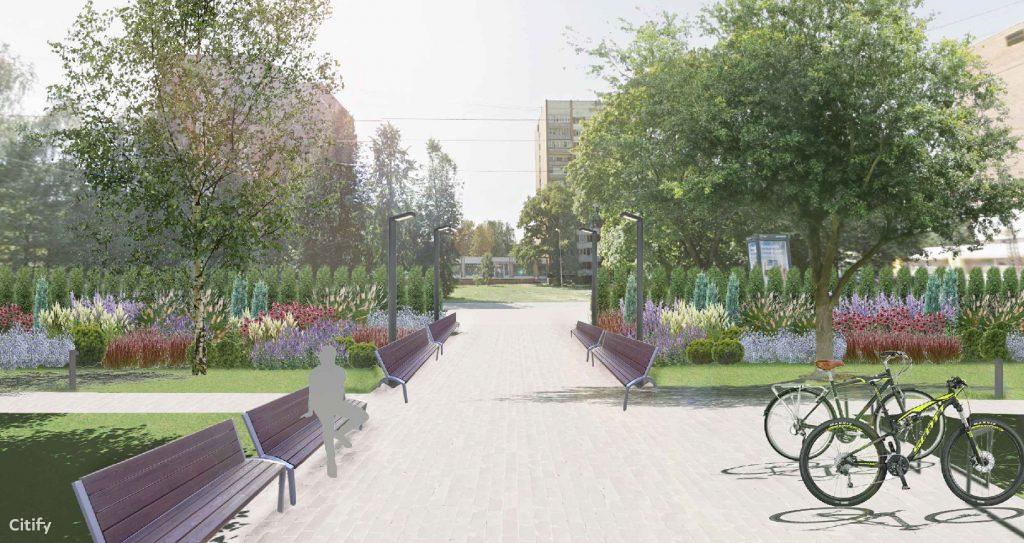 Rīgas Stradiņa Universitātes Stomatoloģijas institūta labiekārtojums (Dzirciema iela 20) - Square - visualization