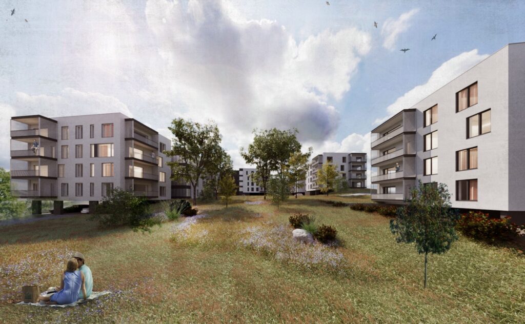 Kalno g. 111, Lietaviškių g. 19 (Kalno g. 111, Lietaviškių g. 19) - Daudzdzīvokļu nams - vizualizācija