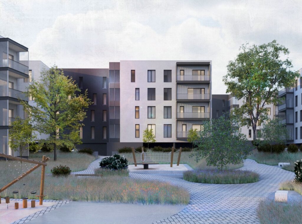 Kalno g. 111, Lietaviškių g. 19 (Kalno g. 111, Lietaviškių g. 19) - Daudzdzīvokļu nams - vizualizācija