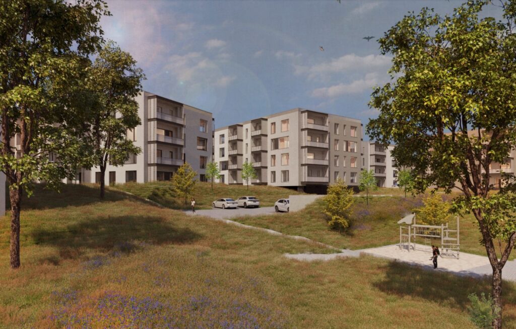 Kalno g. 111, Lietaviškių g. 19 (Kalno g. 111, Lietaviškių g. 19) - Daudzdzīvokļu nams - vizualizācija