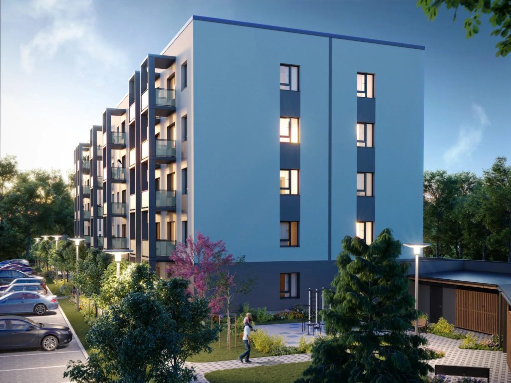 Blūmendāles mājas - 1. ēka (Prūšu iela 1E) - Korterelamu - visuaalne