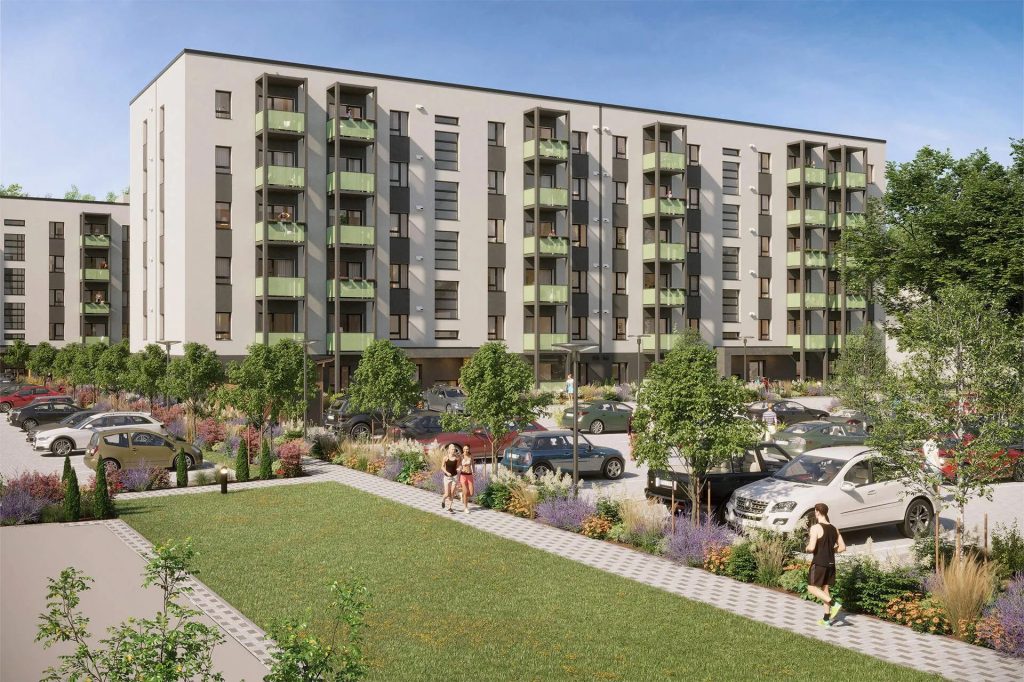 Blūmendāles mājas - 1. ēka (Prūšu iela 1E) - Korterelamu - visuaalne