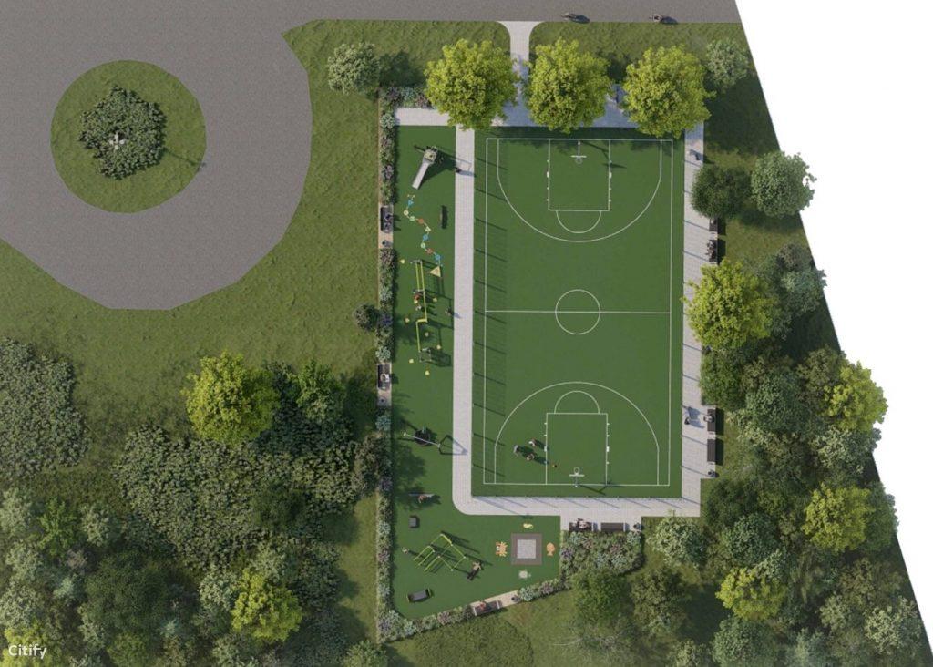 Sporto aikštė tarp Stoties g. 2A ir 2 (Stoties g.) - Sports arena - visualization