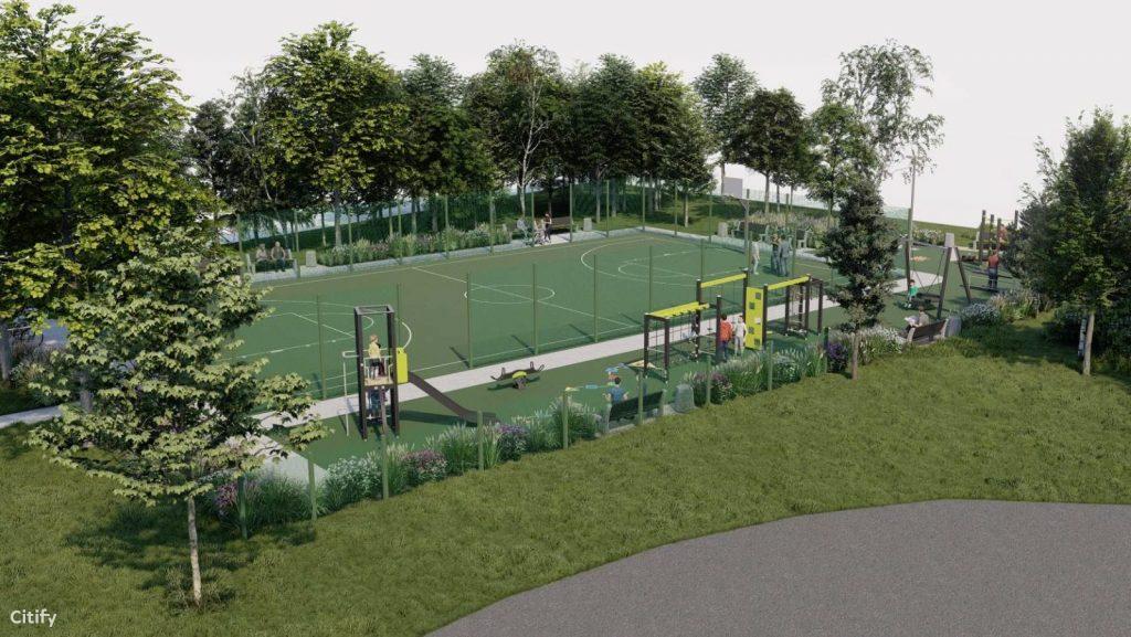 Sporto aikštė tarp Stoties g. 2A ir 2 (Stoties g.) - Sports arena - visualization