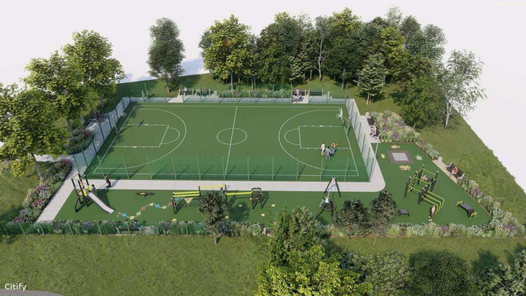 Sporto aikštė tarp Stoties g. 2A ir 2 (Stoties g.) - Sports arena - visualization