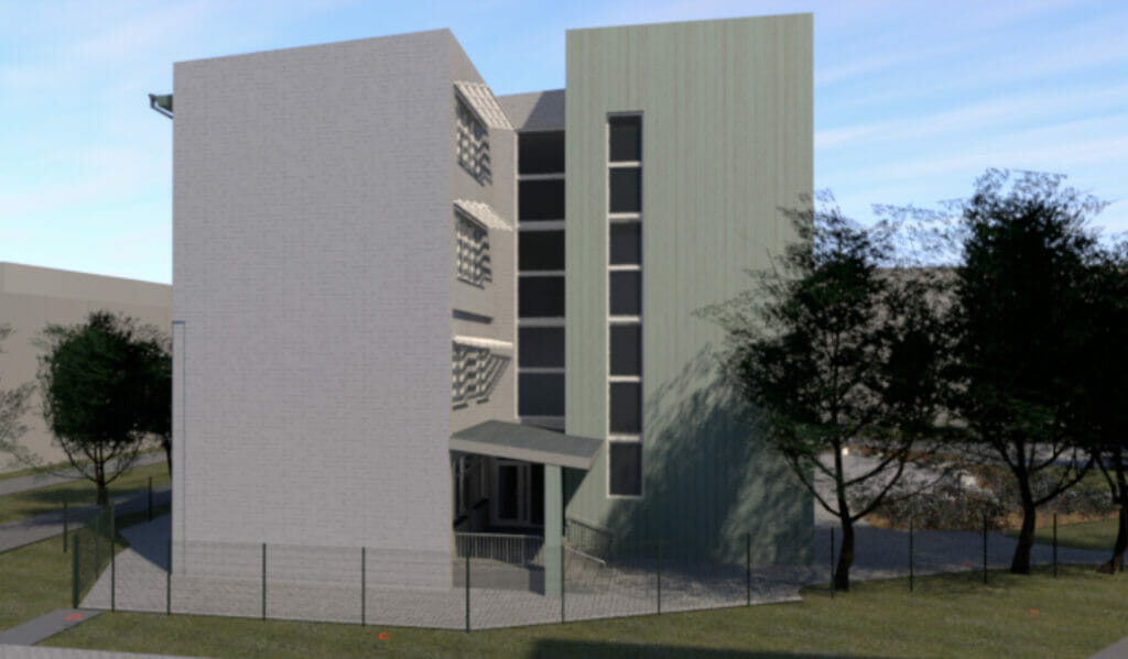 Vaivorykštės tako gimnazijos rekonstrukcija (Sportininkų g. 11) - Science institution - visualization