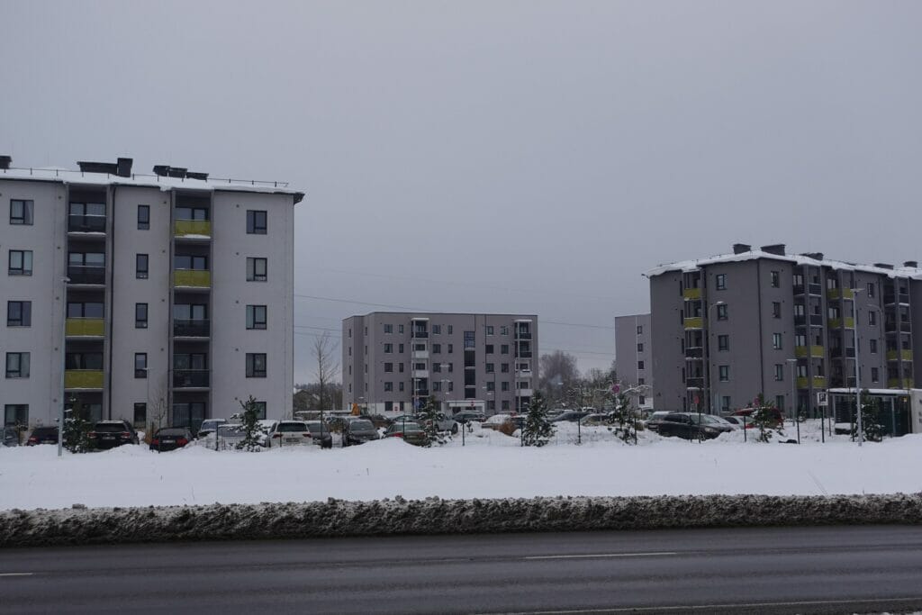 Dreilinga mājas - 2. kārta (Mazā Robežu iela 1, 2, 3, 4, 5) - Daugiabutis - statybų nuotraukos