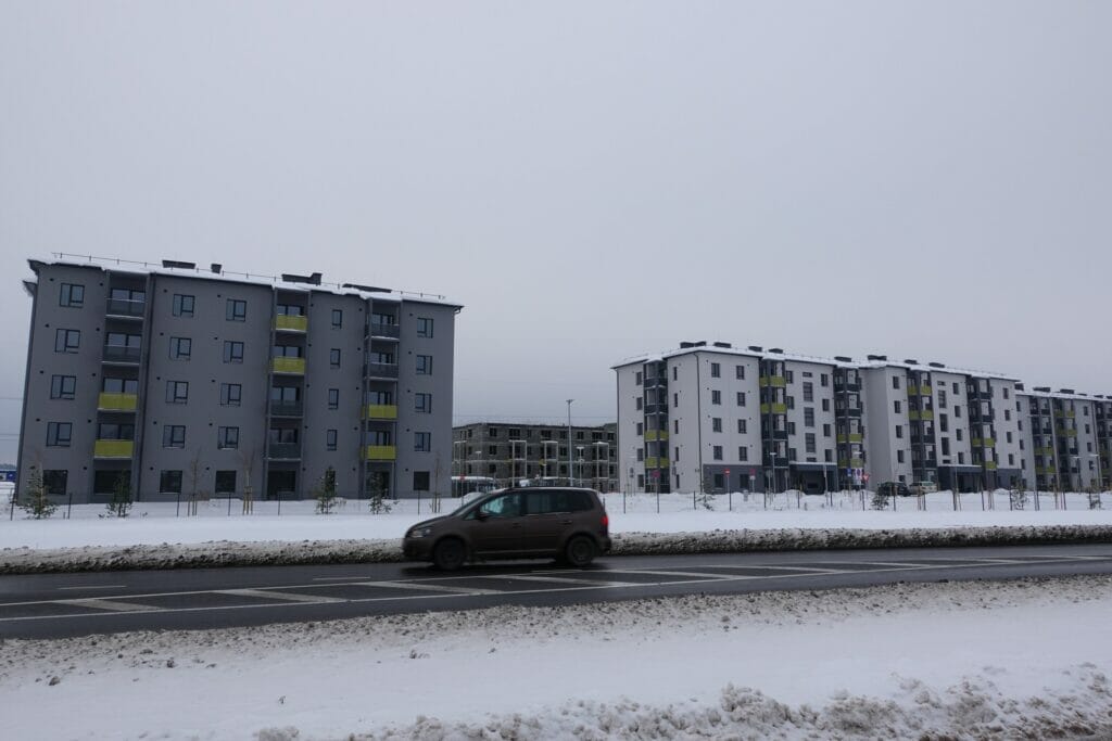 Dreilinga mājas - 2. kārta (Mazā Robežu iela 1, 2, 3, 4, 5) - Daugiabutis - statybų nuotraukos