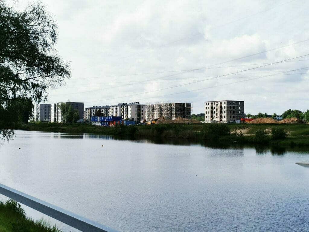 Dreilinga mājas - 2. kārta (Mazā Robežu iela 1, 2, 3, 4, 5) - Daugiabutis - statybų nuotraukos