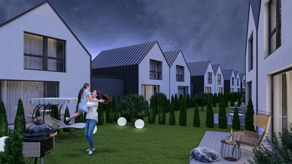 Fredos mėta (Mėtų g., J. Tysliavos g.) - Row housing - visualization