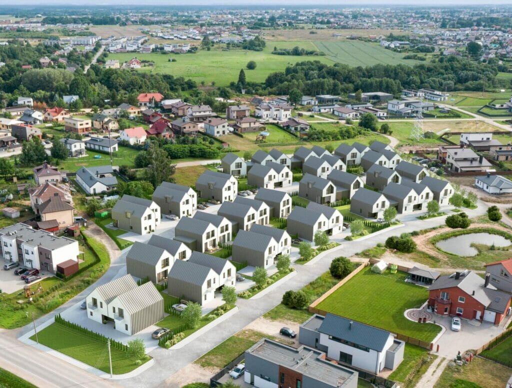 Fredos mėta (Mėtų g., J. Tysliavos g.) - Row housing - visualization