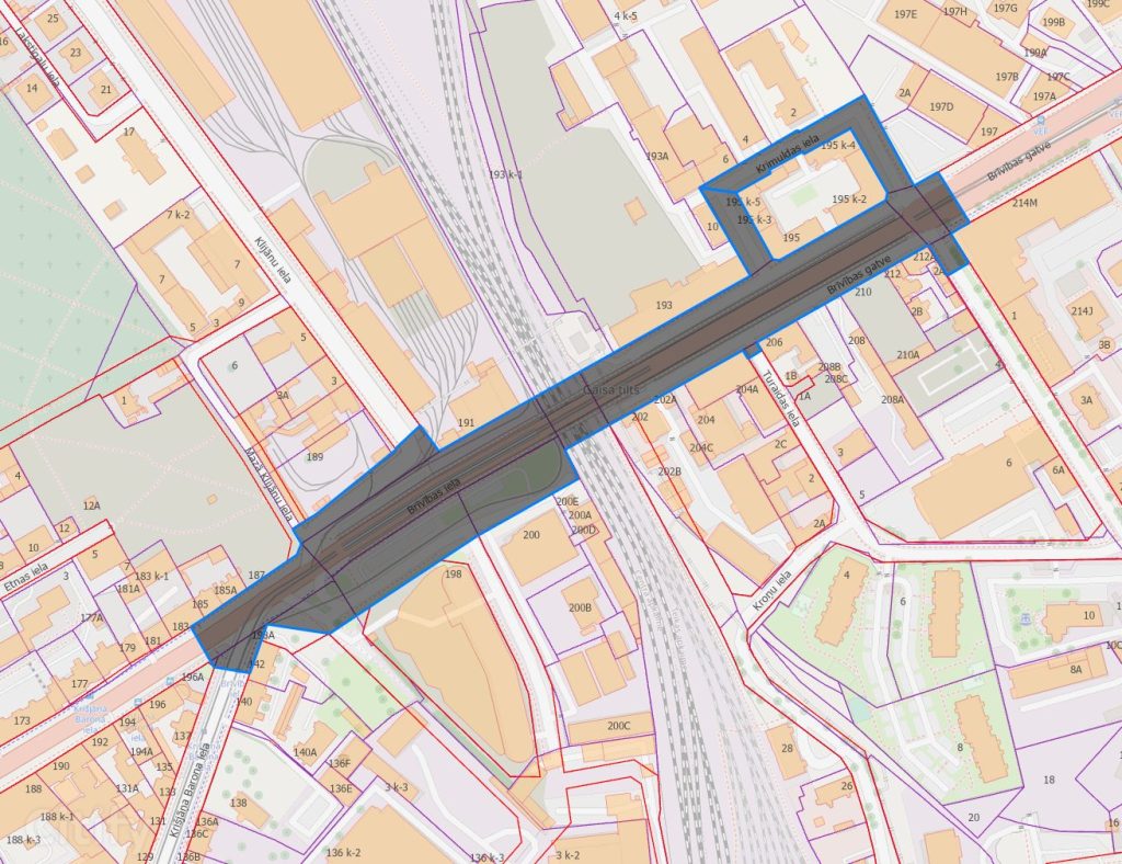 Gaisa tilta pārbūve (Gaisa tilts) - Ceļš - vizualizācija