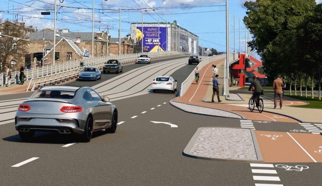 Gaisa tilta pārbūve (Gaisa tilts) - Ceļš - vizualizācija