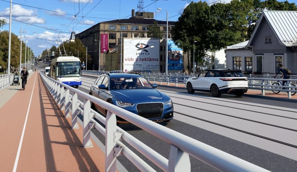 Gaisa tilta pārbūve (Gaisa tilts) - Ceļš - vizualizācija