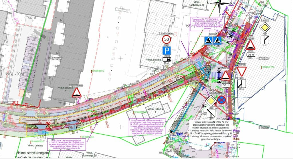 Lietaus gatvės atkarpa (Lietaus g.) - Street - visualization