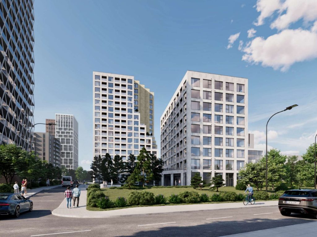 Virš šilų vakarai (Poligrafijos g. 3) - Daugiabutis - vizualizacija