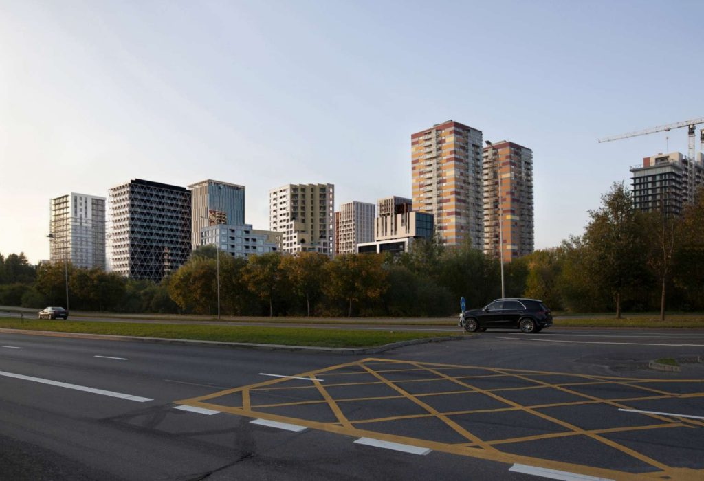 Virš šilų vakarai (Poligrafijos g. 3) - Daugiabutis - vizualizacija