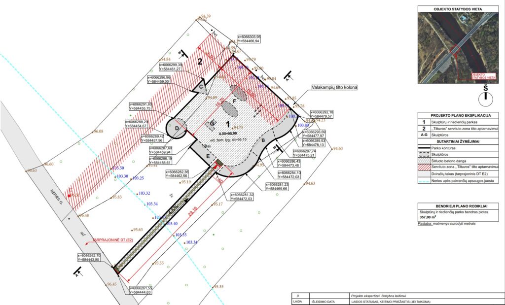 Skulptūrų ir riedlenčių parkas "Valakupės parkas" (Kareivių g.) - Extreme sports center, Park - visualization