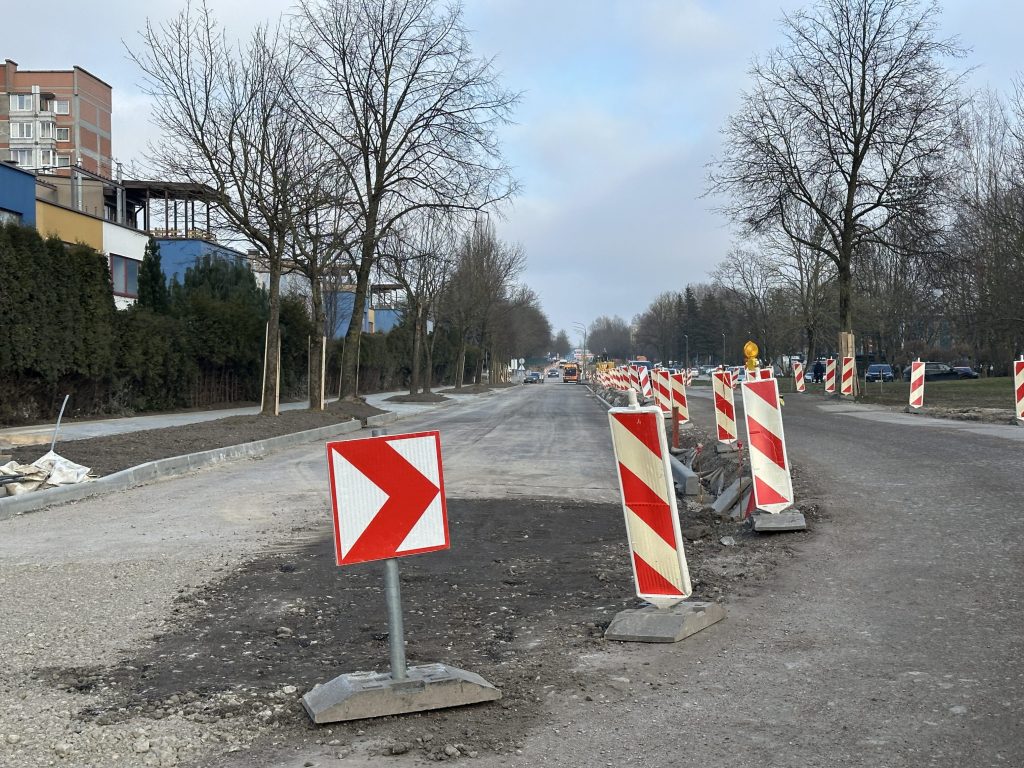 Paryžiaus Komunos g. remontas (Paryžiaus Komunos g.) - Bike path, Street - construction photos