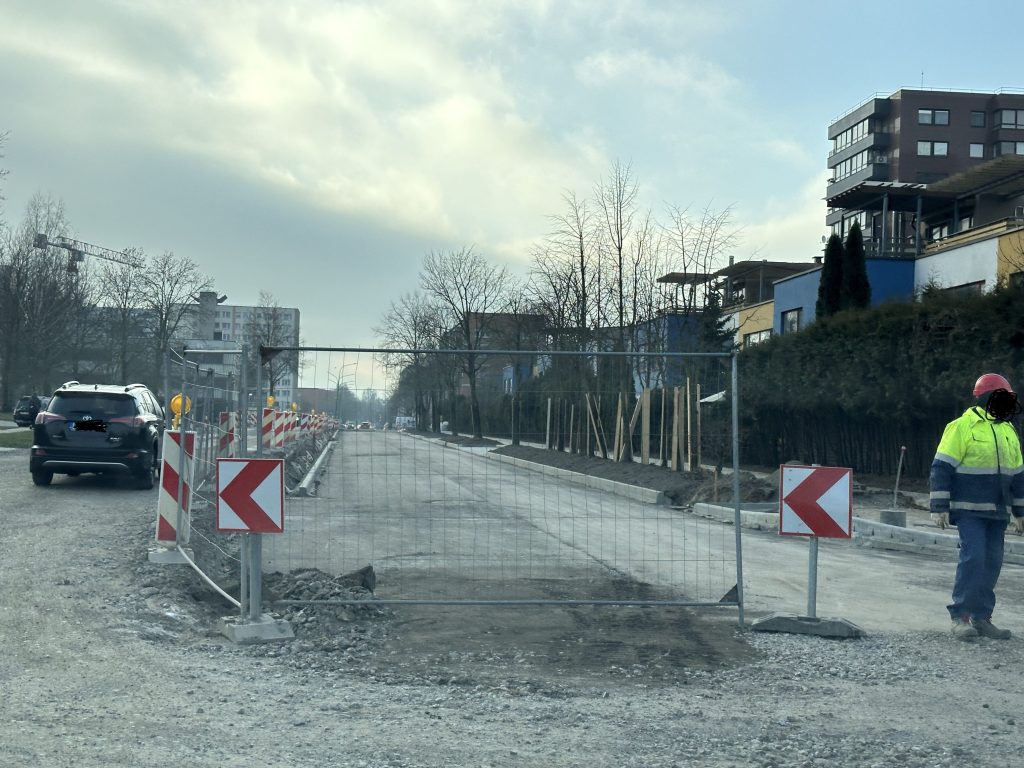 Paryžiaus Komunos g. remontas (Paryžiaus Komunos g.) - Bike path, Street - construction photos