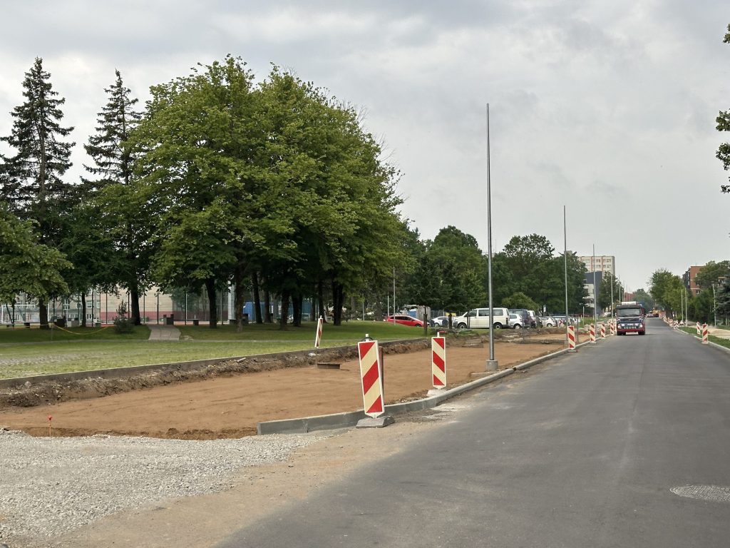Paryžiaus Komunos g. remontas (Paryžiaus Komunos g.) - Bike path, Street - construction photos