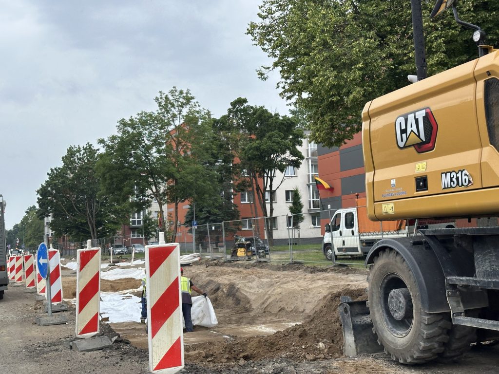 Paryžiaus Komunos g. remontas (Paryžiaus Komunos g.) - Bike path, Street - construction photos