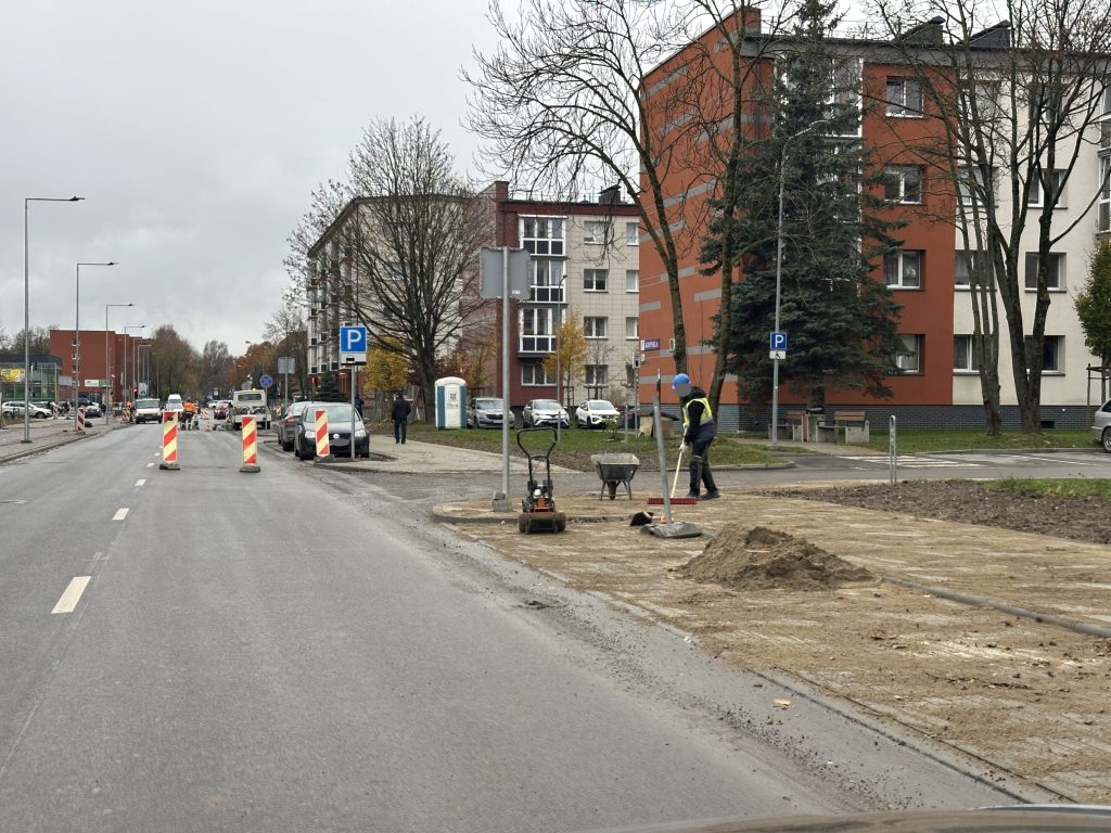 Paryžiaus Komunos g. remontas (Paryžiaus Komunos g.) - Bike path, Street - construction photos