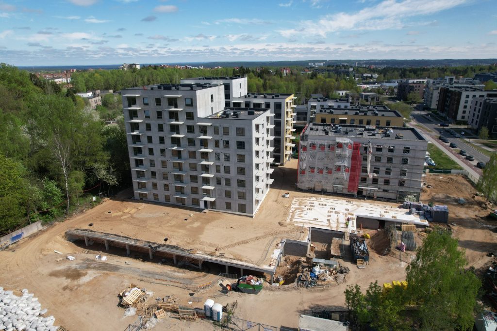 Metų laikai 2 etapas (Visorių g. 27) - Multi apartment - construction photos
