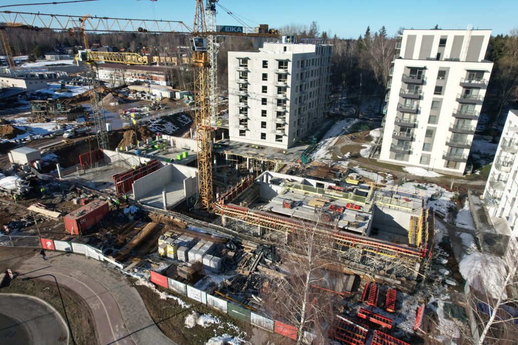 Metų laikai 3 etapas (Visorių g. 27) - Daugiabutis - statybų nuotraukos