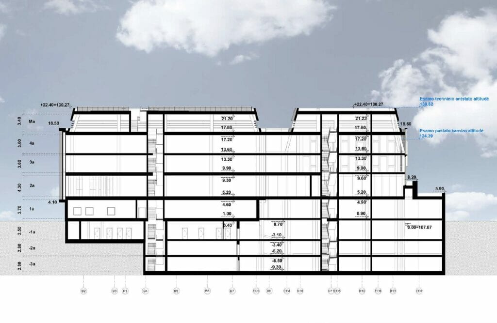 Vilniaus g. 33 / Palangos g. 4 (Vilniaus g. 33, Palangos g. 4) - Office center - visualization