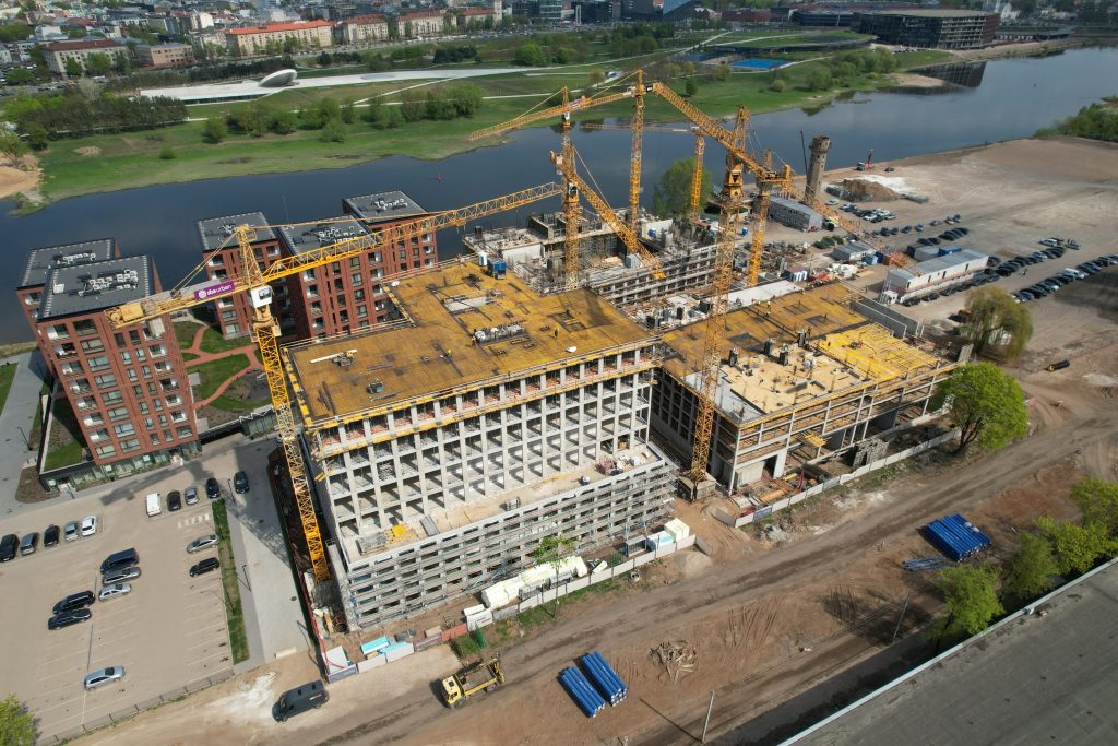 Verslo centras Hermanas (H. ir O. Minkovskių g. 41C) - Biroju centrs - būvdarbu attēli