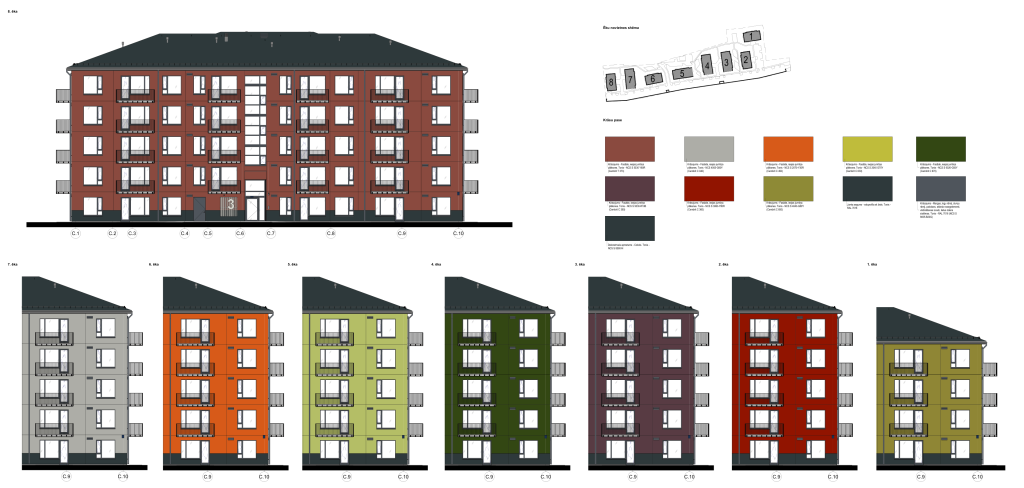 Čiekurkalna 3. šķērslīnija 1A (Čiekurkalna 3. šķērslīnija 1A) - Korterelamu - visuaalne