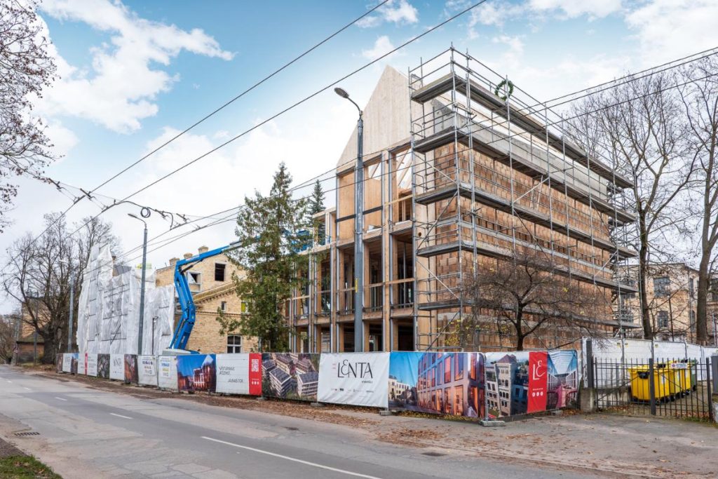 Lenta kvartāls – 1. kārta - Grata Nams (Jelgavas iela 68) - Multi apartment, Office center - construction photos