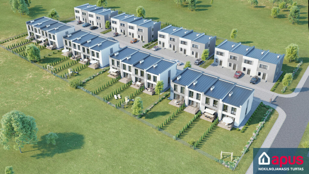 Dituvos kvartalas 4 etapas (Dituvos g. 38, 40, 42, 44) - Row housing - visualization