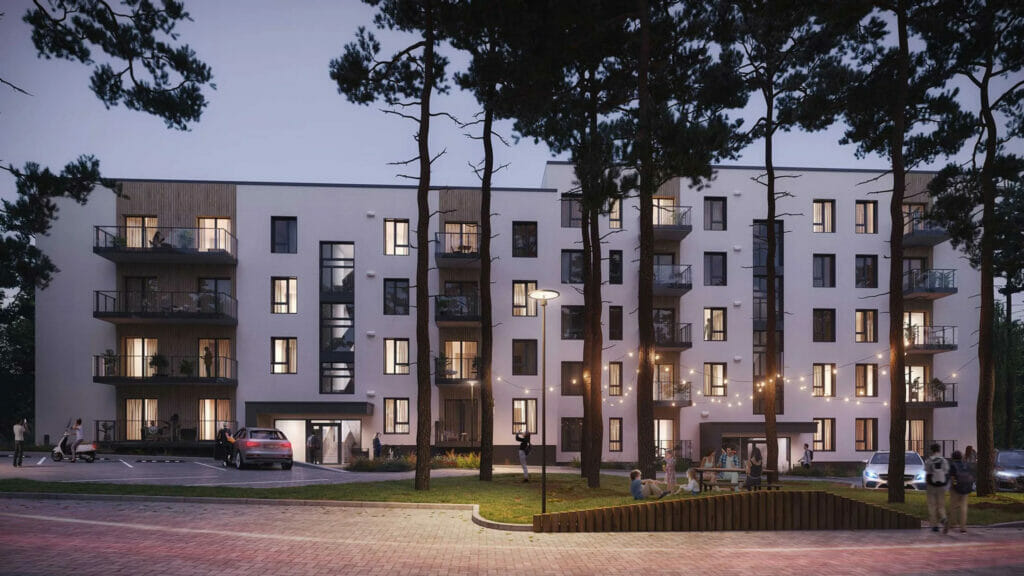 Čiekuru mājas (Druvienas iela 2) - Daudzdzīvokļu nams - vizualizācija