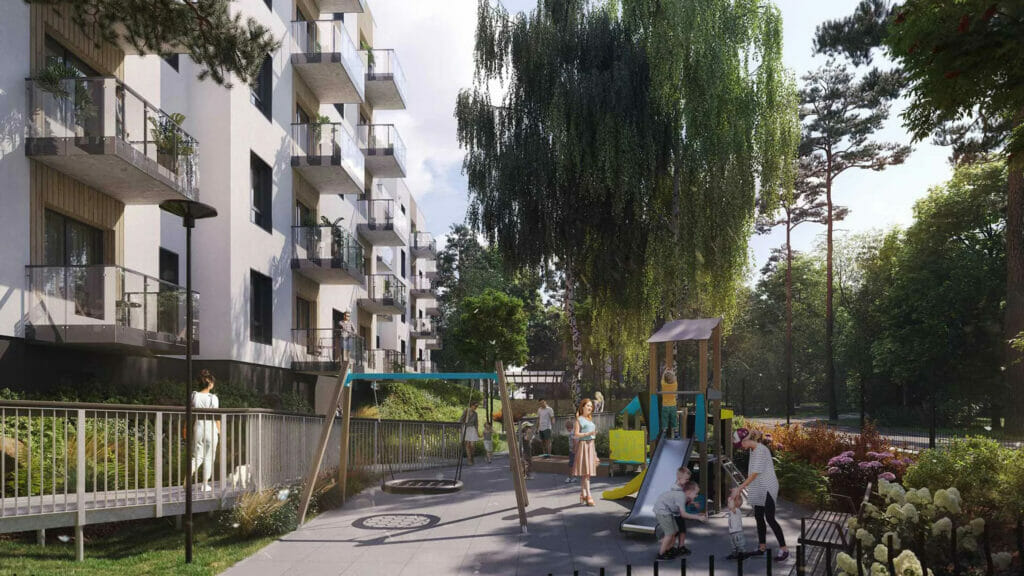 Čiekuru mājas (Druvienas iela 2) - Daudzdzīvokļu nams - vizualizācija